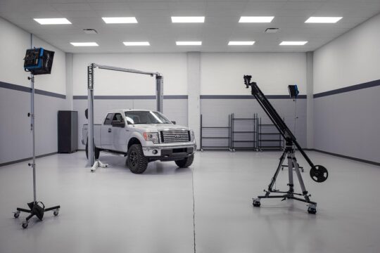 Truck inside a facility in The Main Line